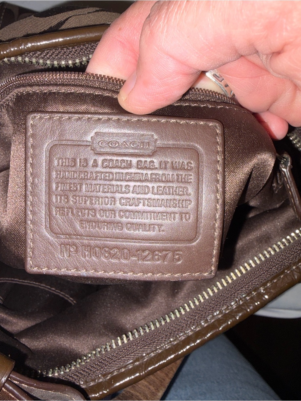 Vintage Coach Signature Hobo Bag w/Matching Wallet 12675 - Picture 8 of 10